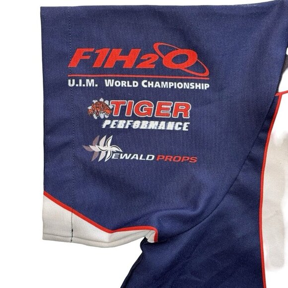 KOMBAT Trask Development Co. Button Up Graphic Shirt‎ Mens Medium Boats Racing - Picture 4 of 16